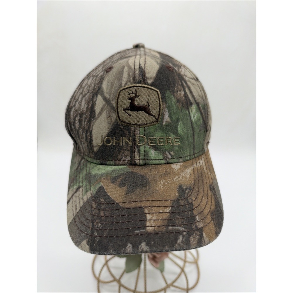 John Deere Hat Cap Camo Realtree Hunting SnapBack Cary Francis Group